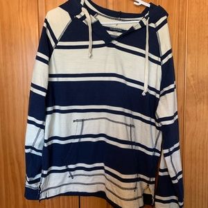 American Eagle Striped Hoodie.